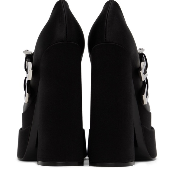 VERSACE Black Aevitas Heels 38.5 8.5 $895 - Picture 5 of 10